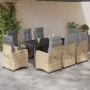 Set comedor de jardín 9 pzas con cojines ratán sintético beige en Conjuntos de jardín | Comprar online en Foru.es