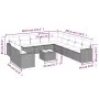 Garden sofa set 12 pieces with black synthetic rattan cushions by , Modular outdoor sofas - Ref: Foro24-3251532, Price: 826,2...