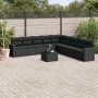 Set de sofás de jardín 10 pzas cojines ratán sintético negro de , Conjuntos de jardín - Ref: Foro24-3219085, Precio: 609,46 €...