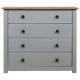 Armario auxiliar madera de pino Panamá Range gris 80x40x73 cm de vidaXL, Aparadores - Ref: Foro24-282659, Precio: 154,42 €, D...