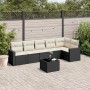 Set de comedor de jardín 7 pzas y cojines ratán sintético negro de , Conjuntos de jardín - Ref: Foro24-3218986, Precio: 392,5...