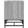 Mesitas noche con puertas vidrio 2 uds gris Sonoma 35x37x50 cm de , Mesitas de noche - Ref: Foro24-836529, Precio: 52,78 €, D...