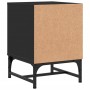 Mesita de noche con puerta de vidrio negro 35x37x50 cm de , Mesitas de noche - Ref: Foro24-836520, Precio: 28,53 €, Descuento: %