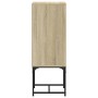 Armario auxiliar con puerta de vidrio roble Sonoma 35x37x100 cm de , Aparadores - Ref: Foro24-836555, Precio: 51,28 €, Descue...
