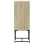 Armario auxiliar con puerta de vidrio roble Sonoma 35x37x100 cm de , Aparadores - Ref: Foro24-836555, Precio: 50,63 €, Descue...