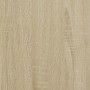 Armario auxiliar con puerta de vidrio roble Sonoma 35x37x100 cm de , Aparadores - Ref: Foro24-836555, Precio: 51,28 €, Descue...