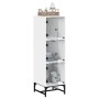Aparador con puertas de vidrio blanco 35x37x120 cm de , Aparadores - Ref: Foro24-836560, Precio: 69,54 €, Descuento: %
