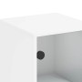 Aparador con puertas de vidrio blanco 35x37x120 cm de , Aparadores - Ref: Foro24-836560, Precio: 69,54 €, Descuento: %