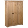 Armario de 3 puertas madera pino Panamá Range 118x50x171,5 cm de vidaXL, Armarios roperos - Ref: Foro24-282661, Precio: 540,3...