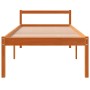 Cama para mayores madera maciza de pino marrón cera 75x190 cm de , Camas y somieres - Ref: Foro24-844150, Precio: 88,91 €, De...
