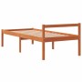 Cama para mayores madera maciza de pino marrón cera 75x190 cm de , Camas y somieres - Ref: Foro24-844150, Precio: 88,91 €, De...