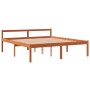 Cama para mayores madera maciza de pino marrón cera 150x200 cm de , Camas y somieres - Ref: Foro24-844159, Precio: 118,94 €, ...