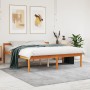 Cama para mayores madera maciza de pino marrón cera 150x200 cm de , Camas y somieres - Ref: Foro24-844159, Precio: 118,94 €, ...