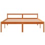 Cama para mayores madera maciza de pino marrón cera 150x200 cm de , Camas y somieres - Ref: Foro24-844159, Precio: 118,94 €, ...
