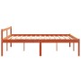 Cama para mayores madera maciza de pino marrón cera 150x200 cm de , Camas y somieres - Ref: Foro24-844159, Precio: 118,94 €, ...
