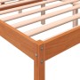 Cama para mayores madera maciza de pino marrón cera 150x200 cm de , Camas y somieres - Ref: Foro24-844159, Precio: 118,94 €, ...