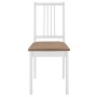 Juego de muebles de comedor 5 piezas MDF blanco de , muebles para cocinas y comedores - Ref: Foro24-276409, Precio: 397,64 €,...