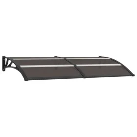 Black PC door canopy 200x75 cm by vidaXL, Awnings - Ref: Foro24-144825, Price: 62,69 €, Discount: %