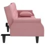 Sofá cama con reposabrazos terciopelo rosa de , Sofás - Ref: Foro24-351947, Precio: 279,39 €, Descuento: %