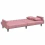 Sofá cama con reposabrazos terciopelo rosa de , Sofás - Ref: Foro24-351947, Precio: 279,39 €, Descuento: %