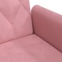 Sofá cama con reposabrazos terciopelo rosa de , Sofás - Ref: Foro24-351947, Precio: 283,21 €, Descuento: %