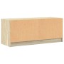 Mueble de TV con puertas de vidrio roble Sonoma 102x37x42 cm de , Muebles TV - Ref: Foro24-836408, Precio: 67,28 €, Descuento: %