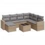 Juego de sofás de jardín con cojines beige 8 pzas ratán PE de , Sofás modulares de exterior - Ref: Foro24-3251646, Precio: 52...
