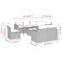 Set de sofás de jardín 8 piezas y cojines ratán sintético negro de , Sofás modulares de exterior - Ref: Foro24-3251582, Preci...