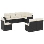 Set de sofás de jardín 8 piezas y cojines ratán sintético negro de , Conjuntos de jardín - Ref: Foro24-3219056, Precio: 449,8...