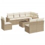 Set de sofás de jardín 9 pzas con cojines ratán sintético beige de , Conjuntos de jardín - Ref: Foro24-3219068, Precio: 555,7...