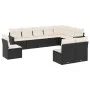Set de sofás de jardín 10 pzas cojines ratán sintético negro de , Conjuntos de jardín - Ref: Foro24-3219096, Precio: 562,05 €...