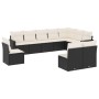 Set de sofás de jardín 10 pzas cojines ratán sintético negro de , Conjuntos de jardín - Ref: Foro24-3219096, Precio: 534,74 €...