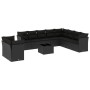 Set de sofás de jardín 11 pzas y cojines ratán sintético negro de , Conjuntos de jardín - Ref: Foro24-3249704, Precio: 720,99...