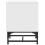 Mesitas de noche con puertas de vidrio 2 uds blanco 35x37x50 cm de , Mesitas de noche - Ref: Foro24-836519, Precio: 47,20 €, ...