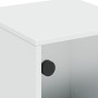 Mesitas de noche con puertas de vidrio 2 uds blanco 35x37x50 cm de , Mesitas de noche - Ref: Foro24-836519, Precio: 47,20 €, ...