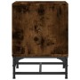 Mesitas noche puertas de vidrio 2 uds roble ahumado 35x37x50 cm de , Mesitas de noche - Ref: Foro24-836527, Precio: 45,97 €, ...
