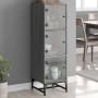 Aparador con puertas de vidrio gris Sonoma 35x37x120 cm de , Aparadores - Ref: Foro24-836565, Precio: 73,31 €, Descuento: %