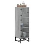 Aparador con puertas de vidrio gris Sonoma 35x37x120 cm de , Aparadores - Ref: Foro24-836565, Precio: 73,31 €, Descuento: %