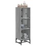Aparador con puertas de vidrio gris Sonoma 35x37x120 cm de , Aparadores - Ref: Foro24-836565, Precio: 73,31 €, Descuento: %