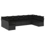 Set de sofás de jardín 10 pzas cojines ratán sintético negro de , Conjuntos de jardín - Ref: Foro24-3249924, Precio: 600,79 €...