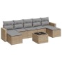 Juego de sofás de jardín con cojines beige 8 pzas ratán PE de , Sofás modulares de exterior - Ref: Foro24-3251686, Precio: 49...