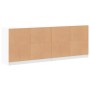 Estantería con puertas madera de ingeniería negro 204x37x75 cm de , Librerías y estanterías - Ref: Foro24-3206531, Precio: 19...