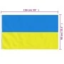 Bandera de Ucrania con ojales de latón 90x150 cm de , Banderas y mangas de viento - Ref: Foro24-155972, Precio: 7,89 €, Descu...