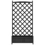 Jardinera con enrejado madera maciza de abeto negro de , Maceteros y jardineras - Ref: Foro24-365493, Precio: 154,78 €, Descu...