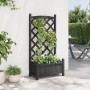 Jardinera con enrejado madera maciza de abeto negro de , Maceteros y jardineras - Ref: Foro24-365487, Precio: 67,59 €, Descue...