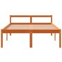 Cama para mayores madera maciza de pino marrón cera 120x200 cm de , Camas y somieres - Ref: Foro24-844157, Precio: 129,17 €, ...