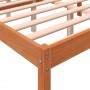 Cama para mayores madera maciza de pino marrón cera 120x200 cm de , Camas y somieres - Ref: Foro24-844157, Precio: 129,17 €, ...