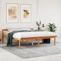 Cama para mayores madera maciza de pino marrón cera 160x200 cm de , Camas y somieres - Ref: Foro24-844160, Precio: 140,20 €, ...