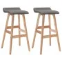 Küchenhocker 2 Einheiten dunkelgrauer Stoff von vidaXL, Küchenhocker - Ref: Foro24-249577, Preis: 115,36 €, Rabatt: %