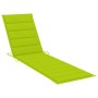 Tumbonas 2 unidades madera maciza teca con cojín verde chillón de , Tumbonas - Ref: Foro24-3073197, Precio: 549,63 €, Descuen...